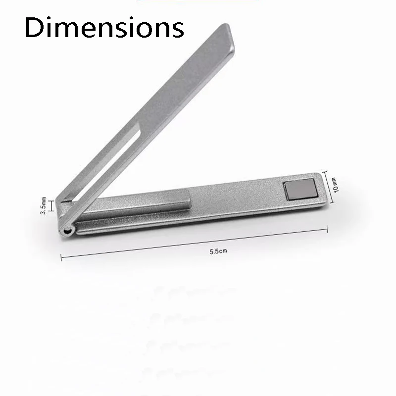 1-2Pcs Ultra-thin Minimalist Magnetic Foldable Mobile Phone Holder Bracket Metal Alloy Desktop Cell Phone Stands view 4