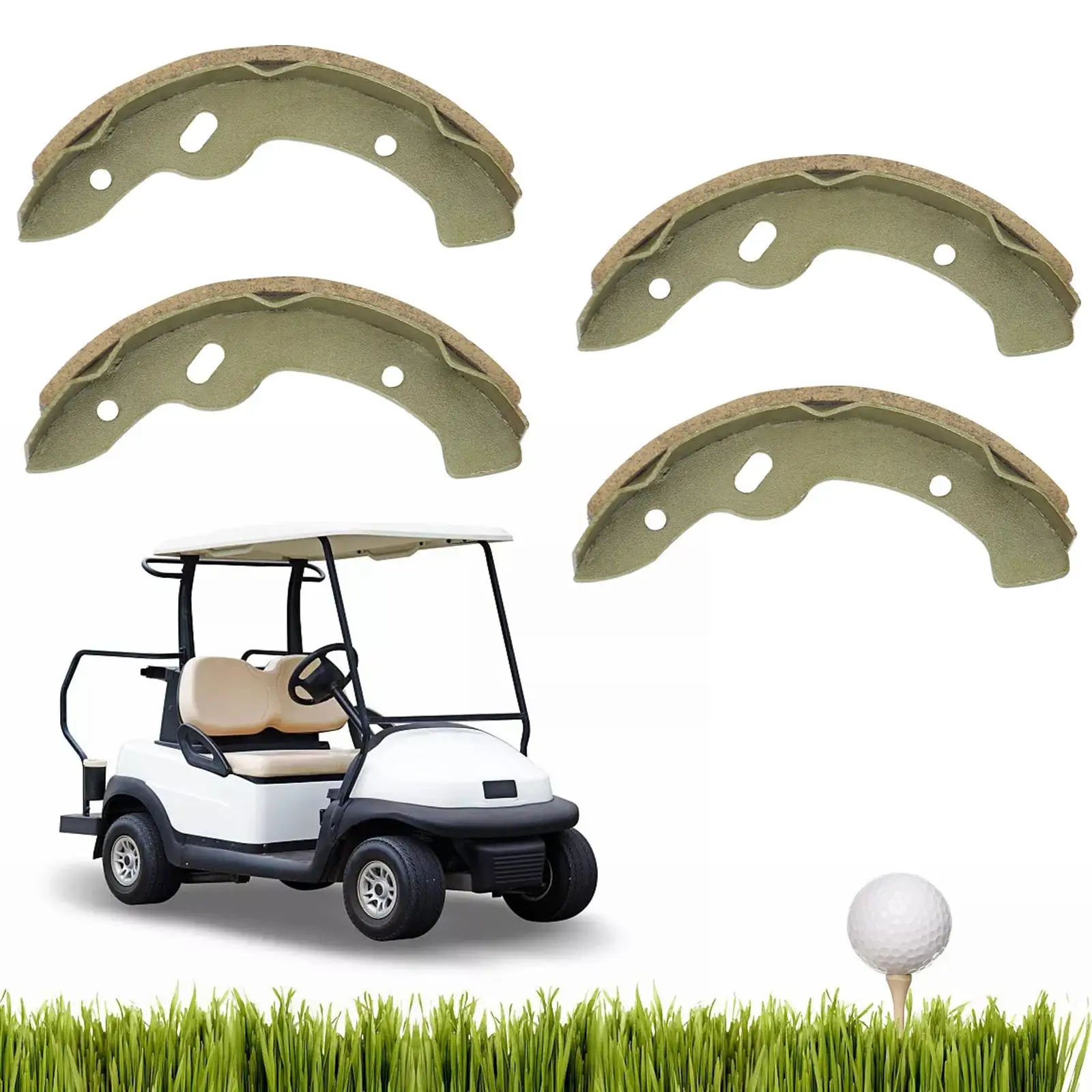 

Комплект из 4 тормозных колодок для гольф-каров, сменные тормозные элементы, сверхлегкие аксессуары из алюминиевого сплава, детали для сборки для Yamaha Ezgo