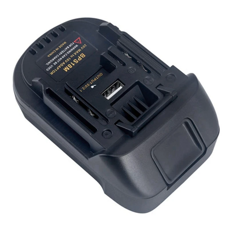 For Dewal/Milwaukee/Bosch/Black Decke/Stanley/Porter Cable 18V Lithium Battery Convert to for Makita 18V Tools Battery Adapter