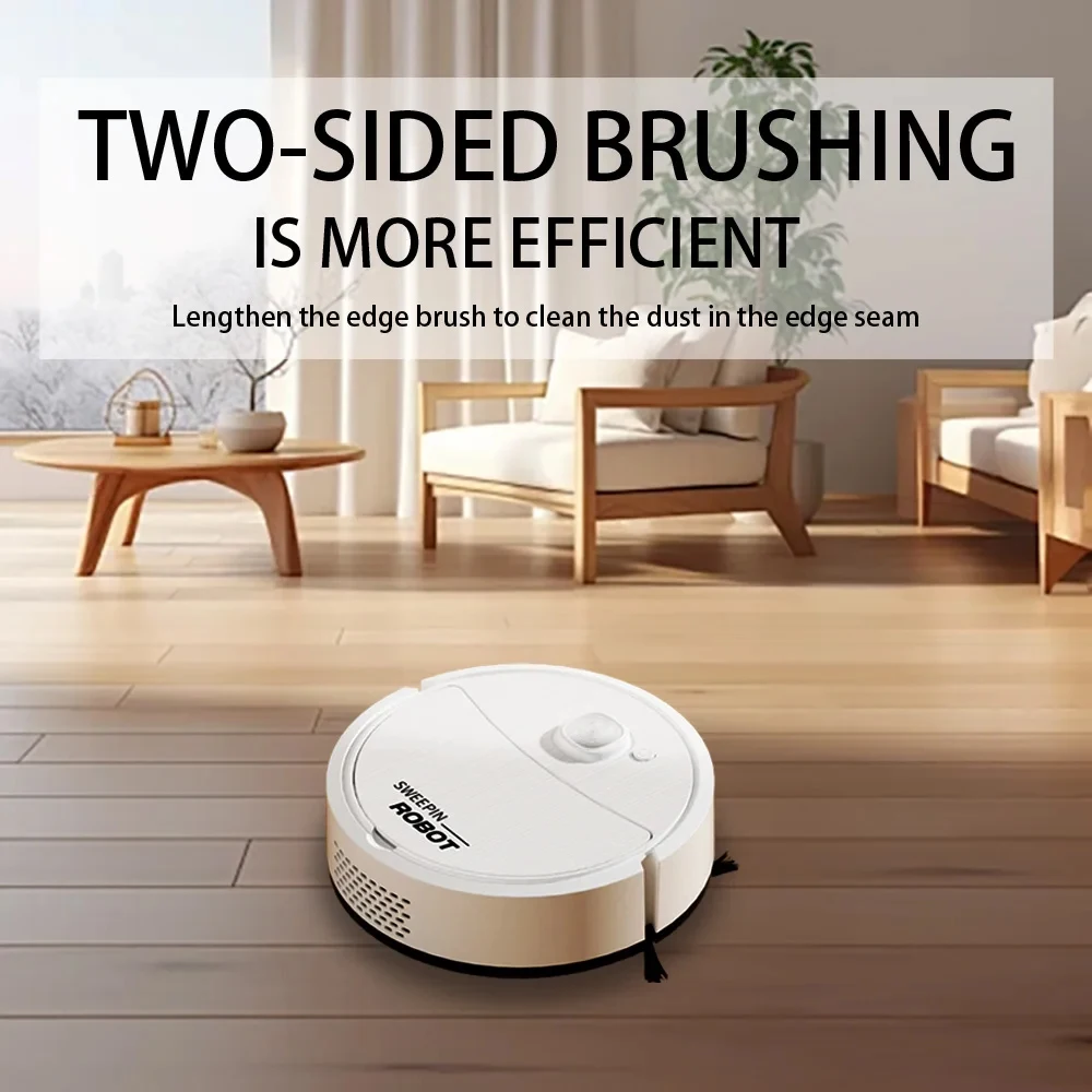 New Fully Automatic Sweeping Robot Sweep Vacuum Mopping Mini Cleaner Home Use Lazybones Intelligent 3 In1 Rechargeable Sweeper