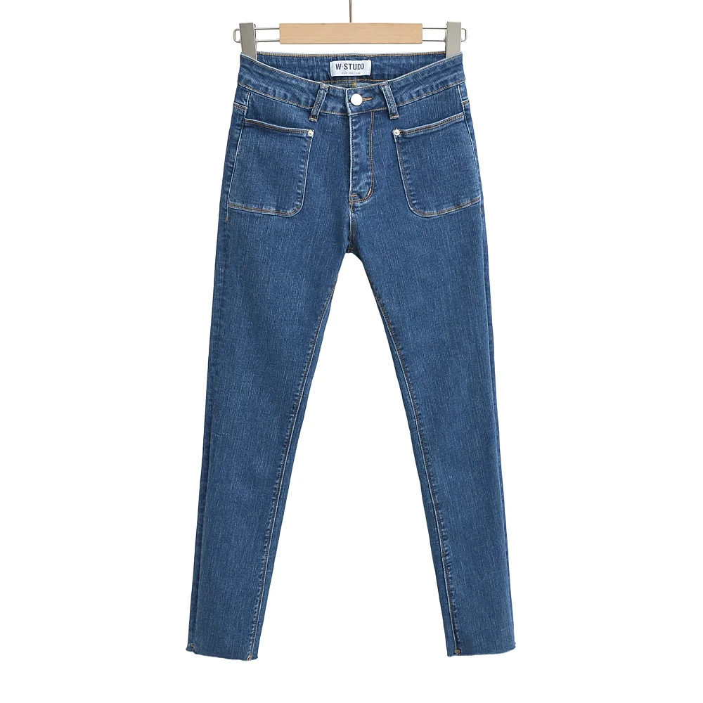 Skinny  jeans women 2022 vintage clothes stretchy jeans for women pants black pencil jeans brown denim pants korean streetwear
