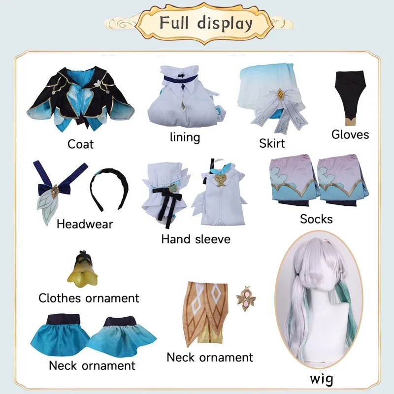 Costume cosplay Firefly Honkai Star Rail Parrucca uniforme di carnevale Anime Costumi di Halloween Abiti da uomo per personaggi del gioco