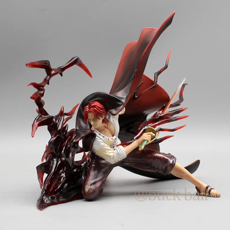 One Piece Shanks 17cm Anime Figure Red Hair Action Figurine Model Pvc Statue Doll Ornament Collection Decoration Toys kids Gifts