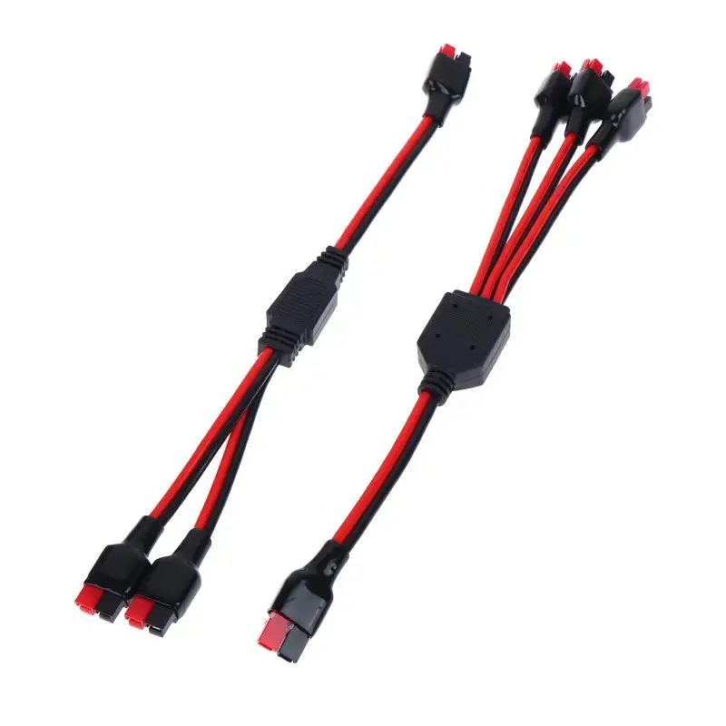 45A 1 To 2 Connector 14AWG Solar Panel Outdoor Power Battery Plug Line For Portable RV Electric Vehicles 1 To 3 Power Cable