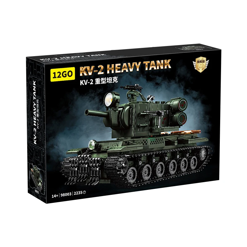 

В НАЛИЧИИ 98003 MOC ww2 Military KV2 Heavy Tank Строительные блоки Кирпичи Модель Сборка DIY Игрушки для мальчиков Рождественский подарочный набор