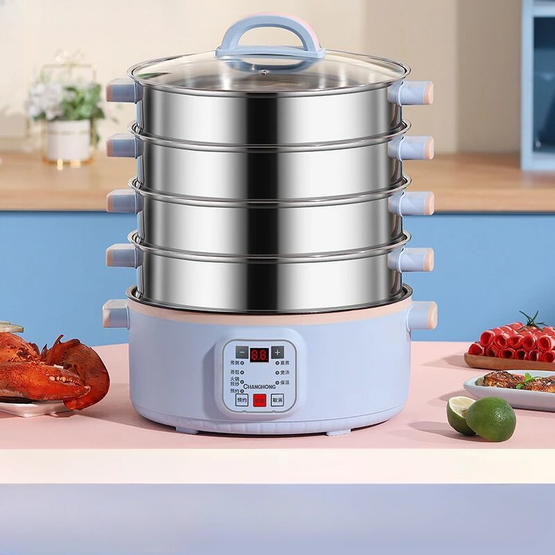 Changhong electric steamer multifunctional household electric hot pot large-capacity automatic power-off steamer   pot