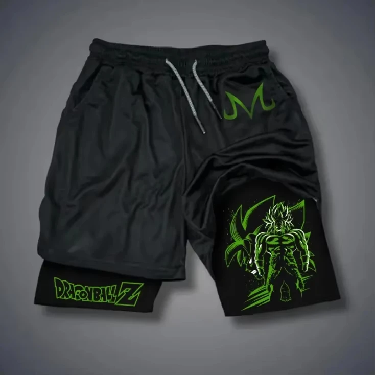 2025 New Y2k Men Oversized Dragon Ball Z Men's Shorts Streetwear Anime Cooperation Summer Casual 2025 Summer