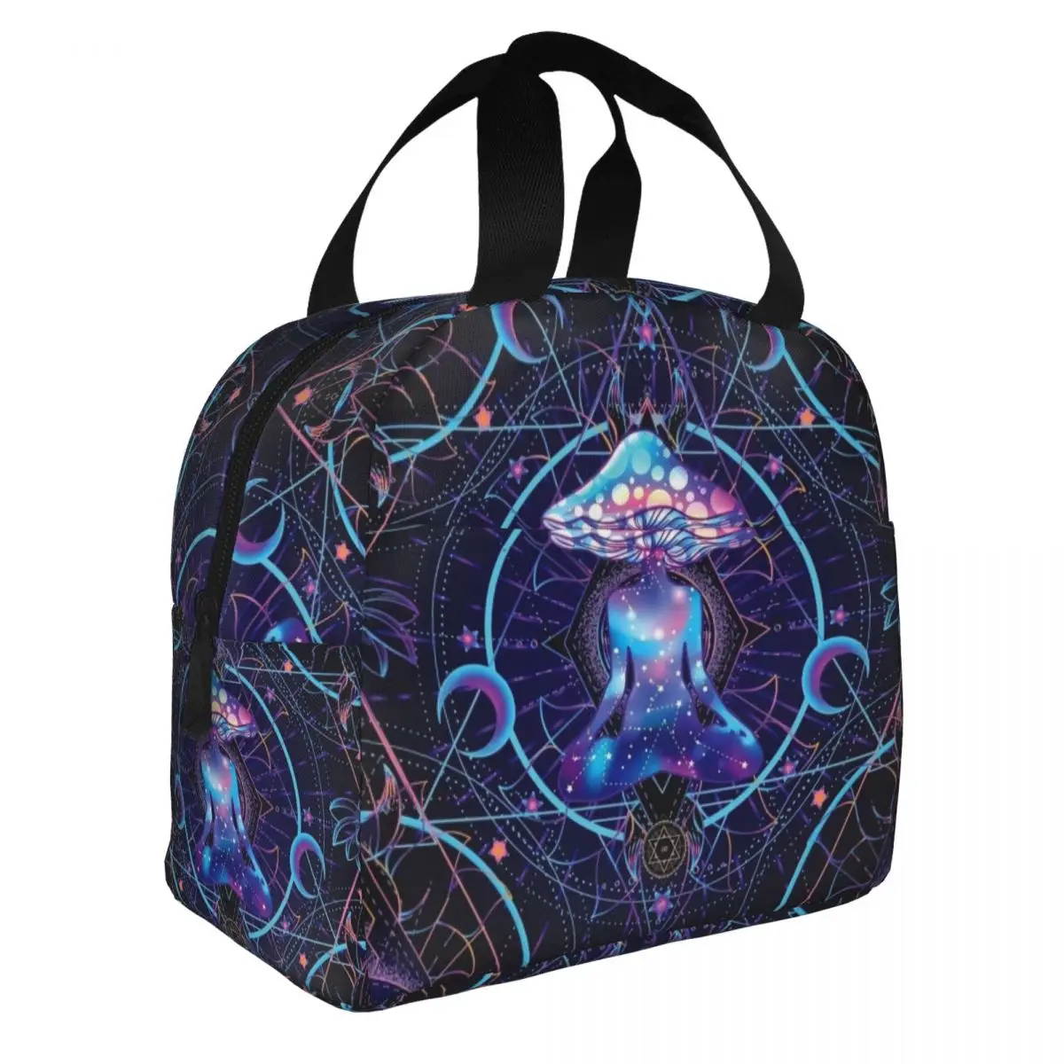 Custom India Mandala Lunch Bag Women Cooler Warm Insulated Lunch Boxes for Kids School Children