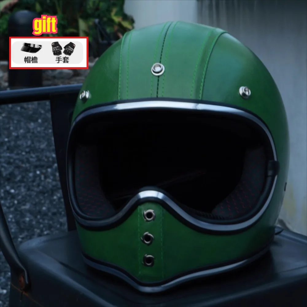 

Retro Full Face Motorcycle Helmet Small Shell ABS Multi Colors Comfortable for Long Rides