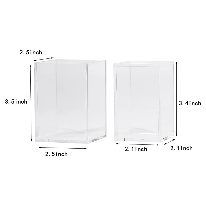 Transparent acrylic photo pen holder suitable for Fujifilm 3-inch desktop storage photo frame