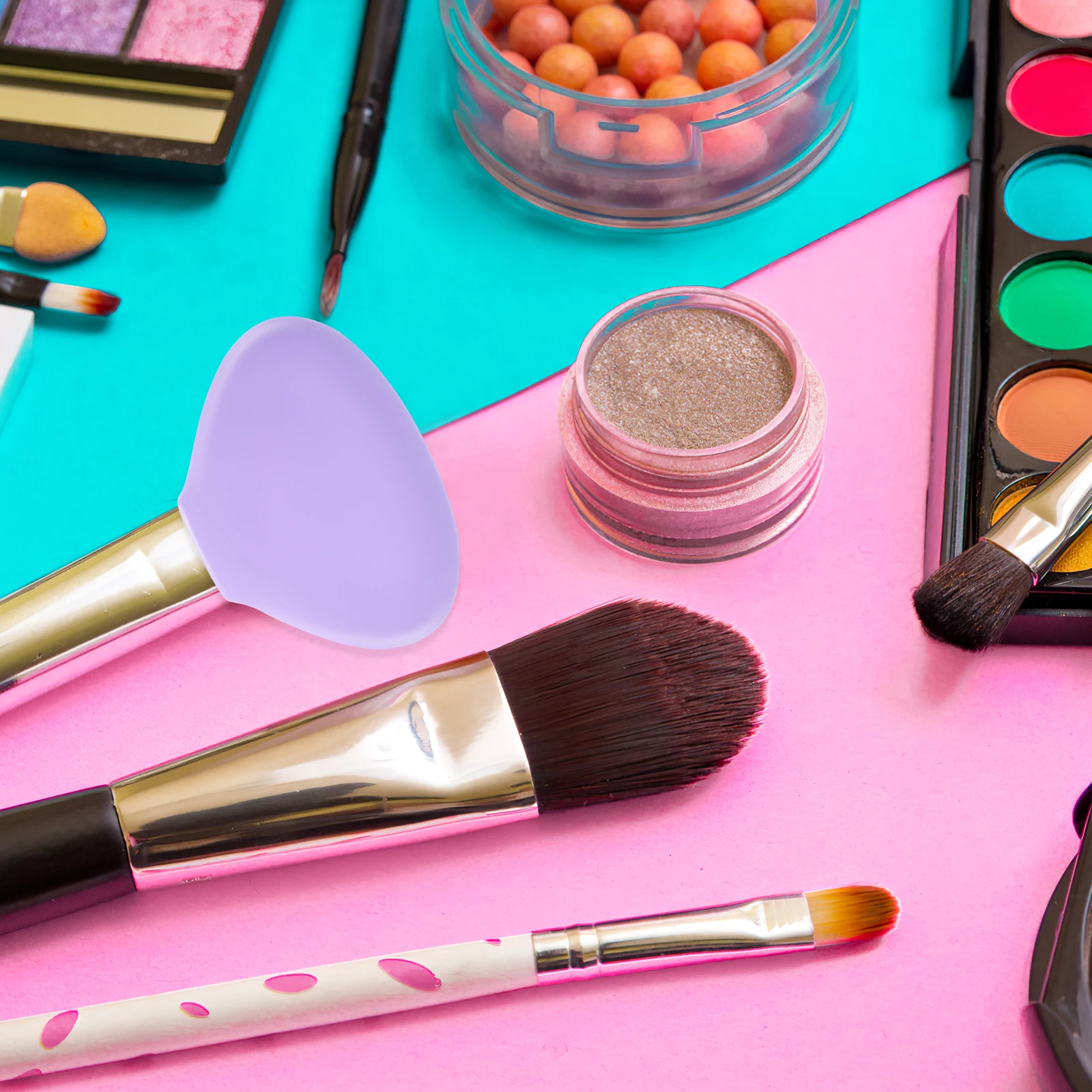 

Flexible Silicone Makeup Brush Covers Travel Holder Protector For Blush Powder Brushes Dustproof Ventilated
