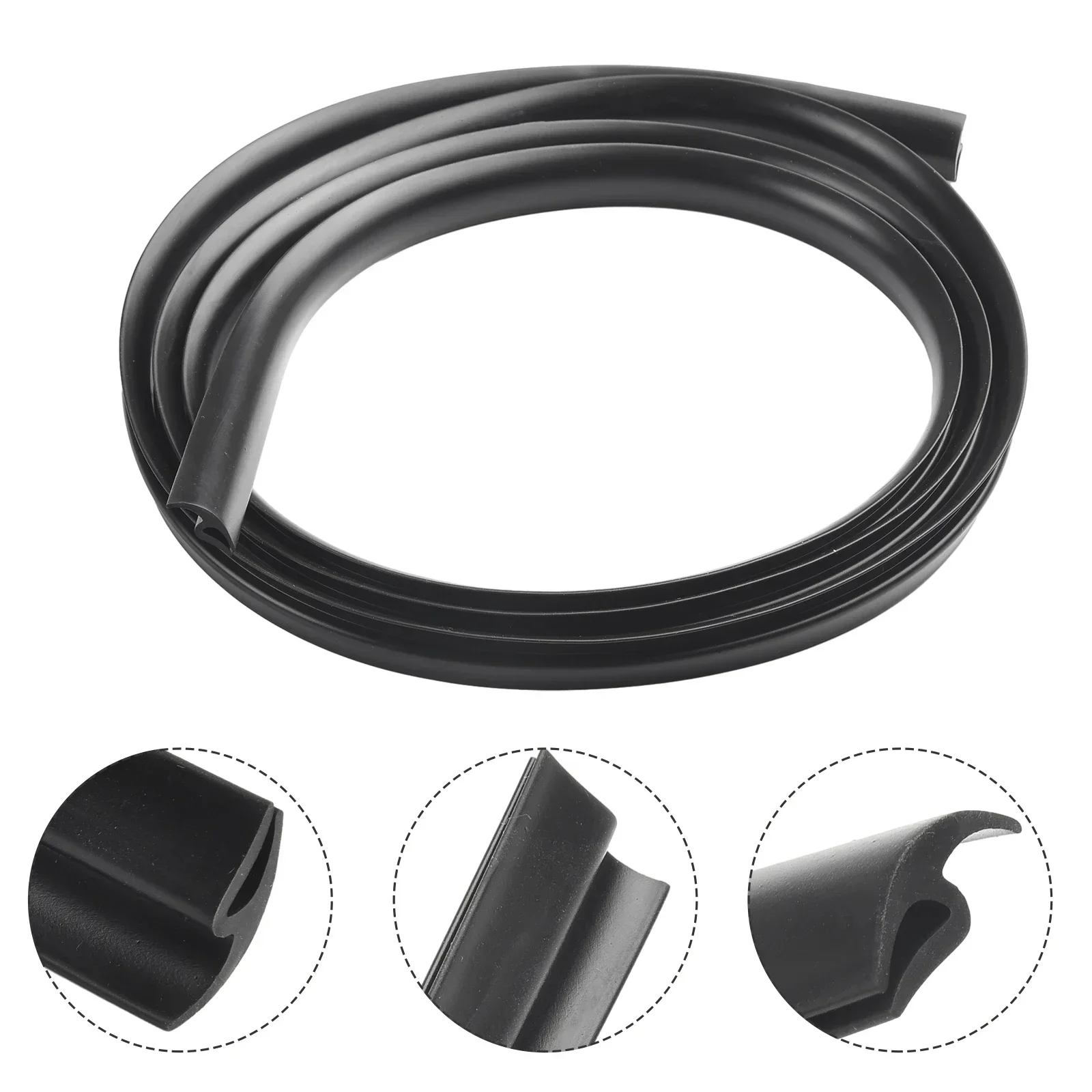 2m Seal Strip Trim For Car Front Windshield Sunroof Weatherstrip Rubber Rear Window Weatherstrip Sunroof