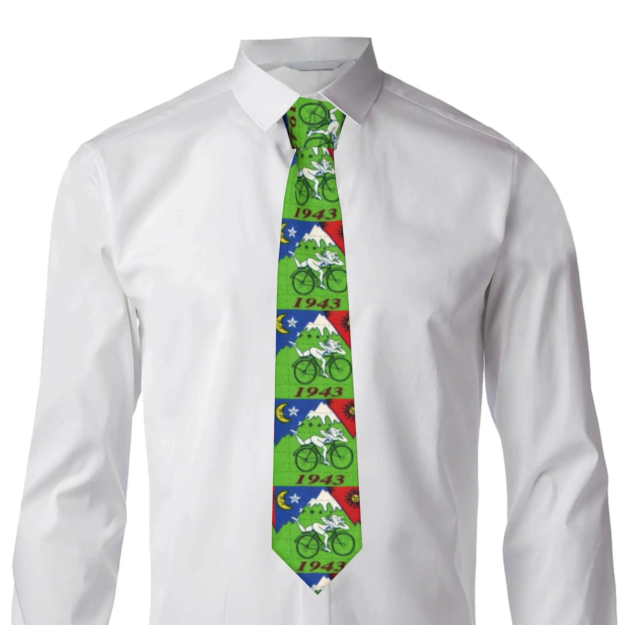 Formal Albert Hoffman 1943 Blotter Tie for Business Custom Men Lsd Acid Blotter Party Necktie