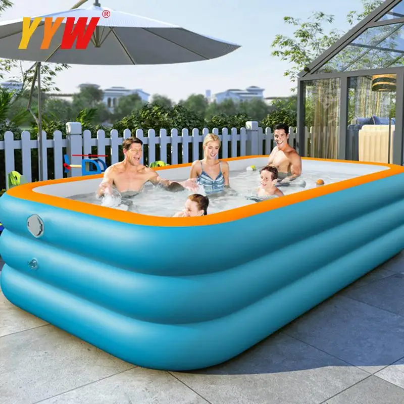 Inflatable Swimming Pool With Ladder Summder Children Portable Indoor Outdoor Basin Bathtub Water Game Sports Home Paddling Pool