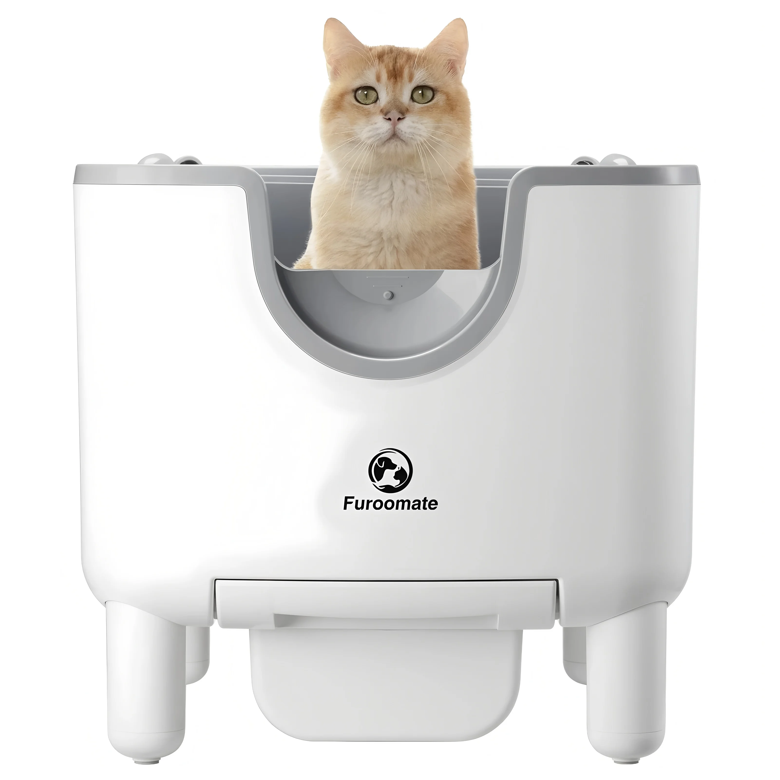 Furoomate Smart Cat Litter Box Automatische zelfreinigende 11L huisdierentoilet kattenbak met grote capaciteit