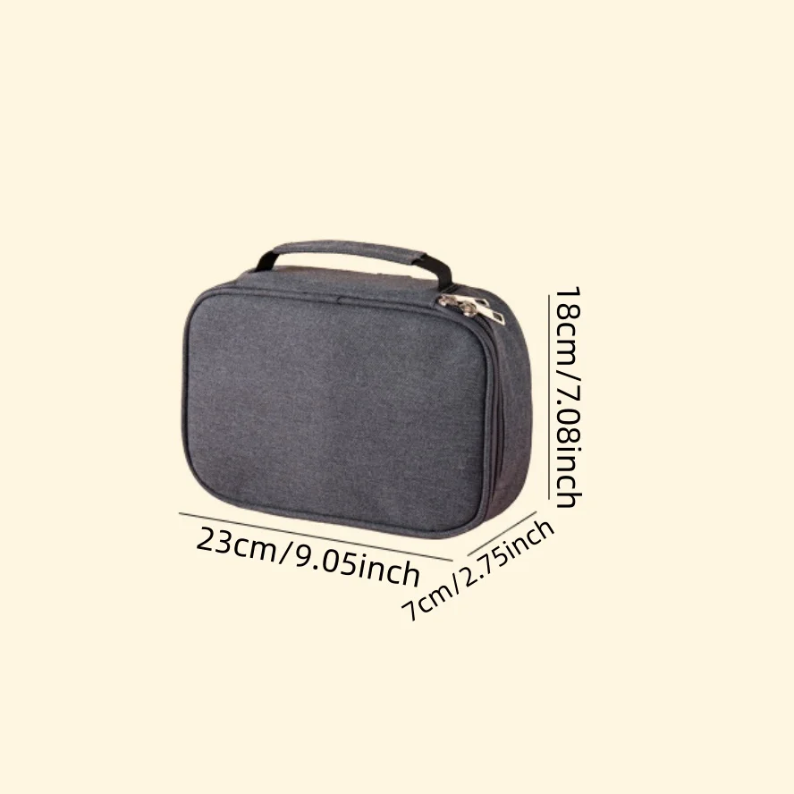 Large Capacity Makeup Bag for Paintbrushes & Makeup Brushes, 2 Removable Brush Inserts, Desktop Storage Organizer Bag view 4