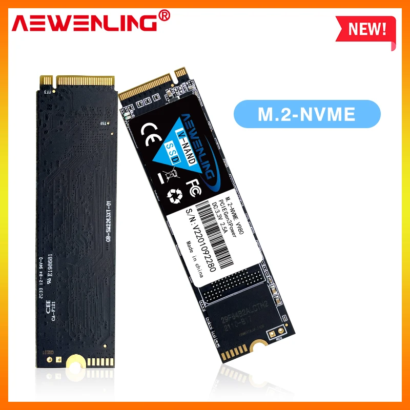 AEWENLING M.2 SSD M2 256 Гб PCIe NVME 128 ГБ 512 ГБ 1 ТБ твердотельный диск 2280 внутренний жесткий диск HDD для ноутбука и настольного ПК MSI Asro64