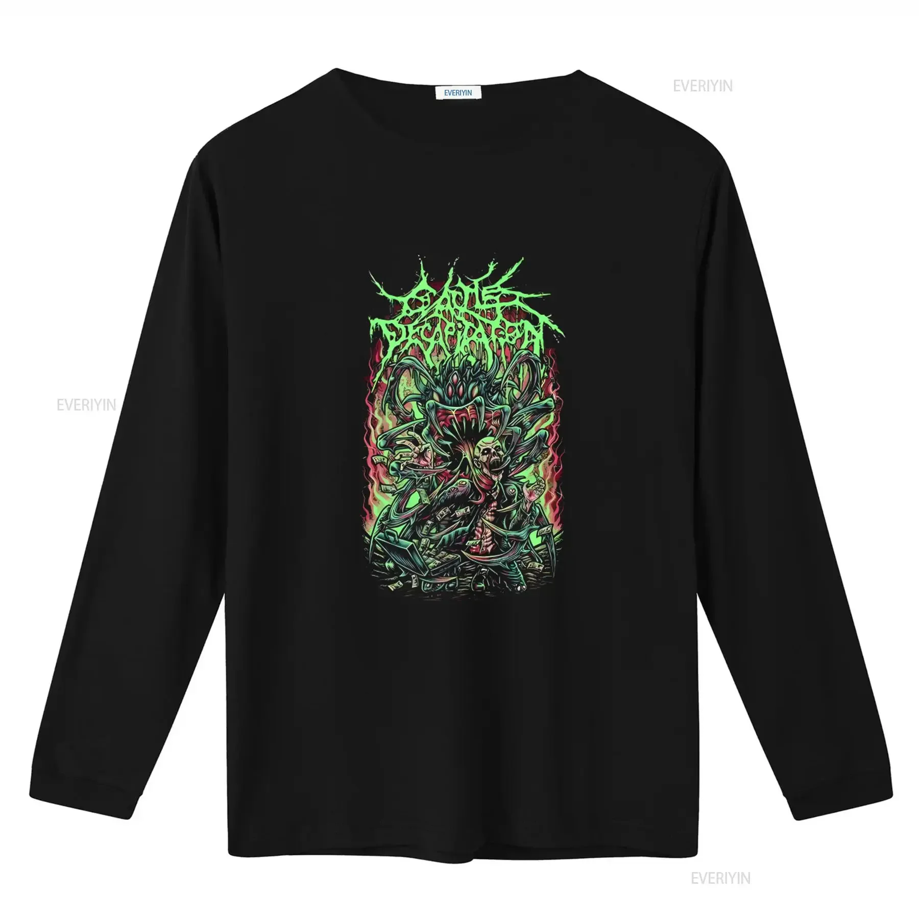 CATTLE DECAPITATION Lost Profits T Shirt Bold Eye Catching Design for Metal Fans vintage Washed Slightly fashion
