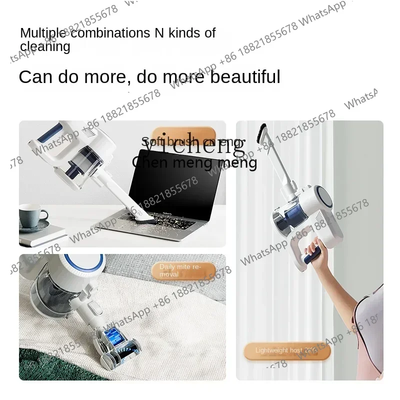 

Hot sales New arrive Wireless Vacuum Cleaner Household Large Suction Small Handheld Suction Powerful Anti-Mite Suction Mop All-i