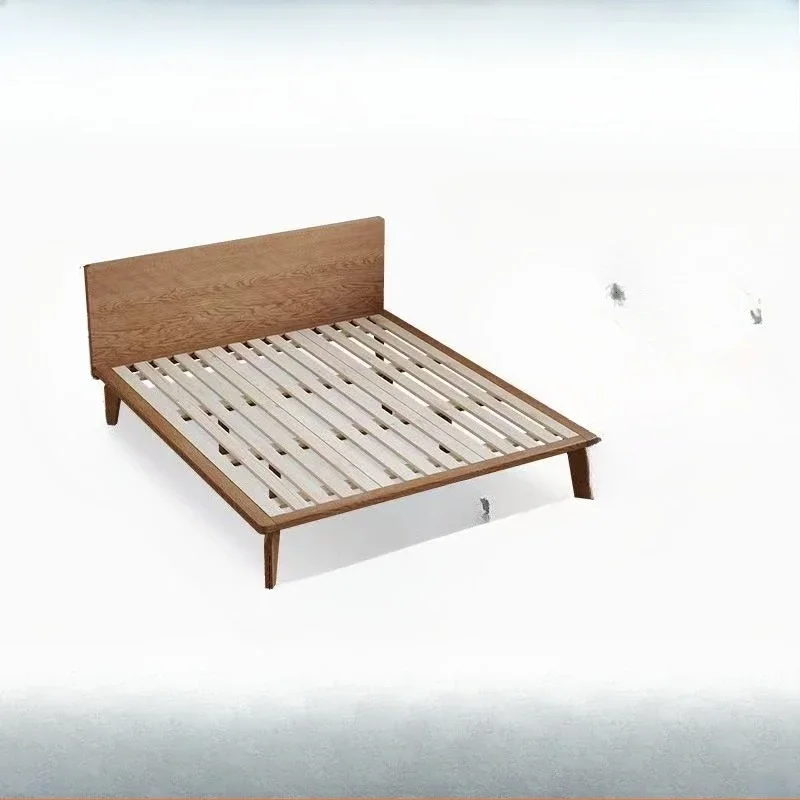 

Ultra-thin bedside edge solid wood small apartment log style high foot modern simplicity