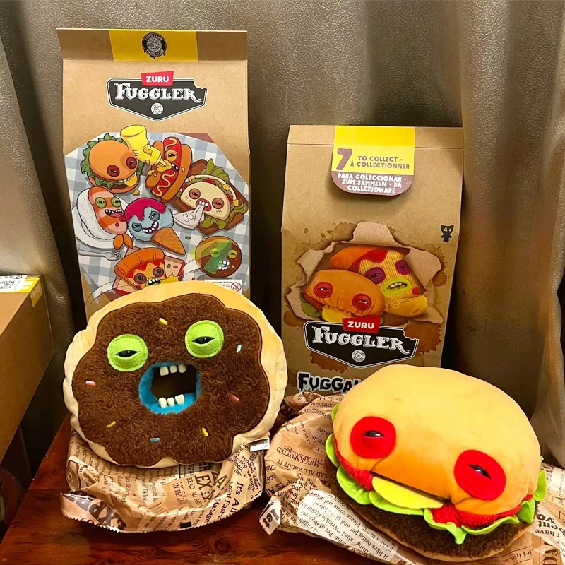 Brinquedos Fuggler Blind Box: Hambúrguer, Pizza, Donut, Hot Dog, Tacos - Acessórios de Pelúcia Divertidos e Modernos para Fãs - Presente Surpresa