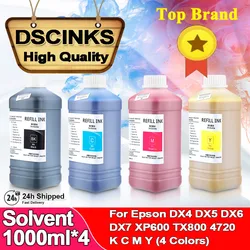 1000ml*4PC Eco Solvent Ink For Roland Mimaki Mutoh Epson TX800 4720 I3200 5113 DX4 DX5 DX6 DX7 XP600 Printer Eco-Solvent Ink