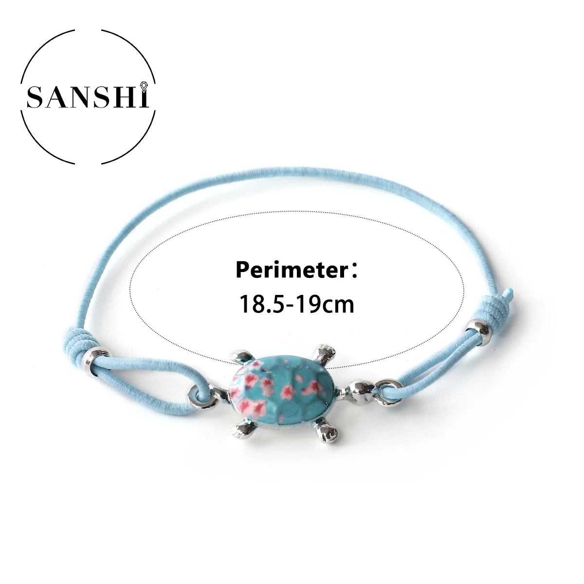 Marine-style turtle seash starfish accessory Handmade beaded bracelet Adjustable leather bracelet for Women men Accessories