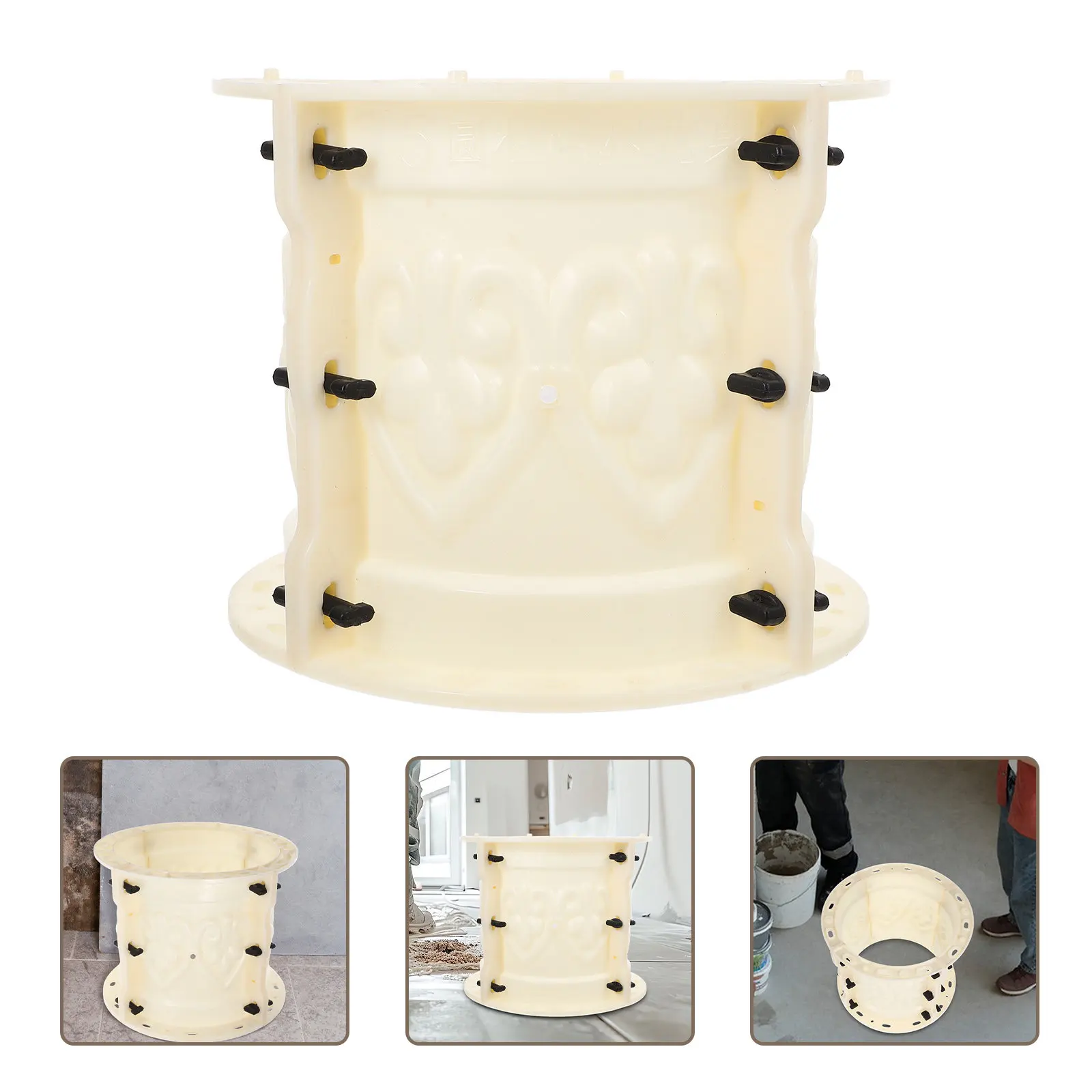 

Roman Column Mold for Concrete DIY European Style Pillars Decorative Cement Mold for Garden Fence Walkway Casting Architectural