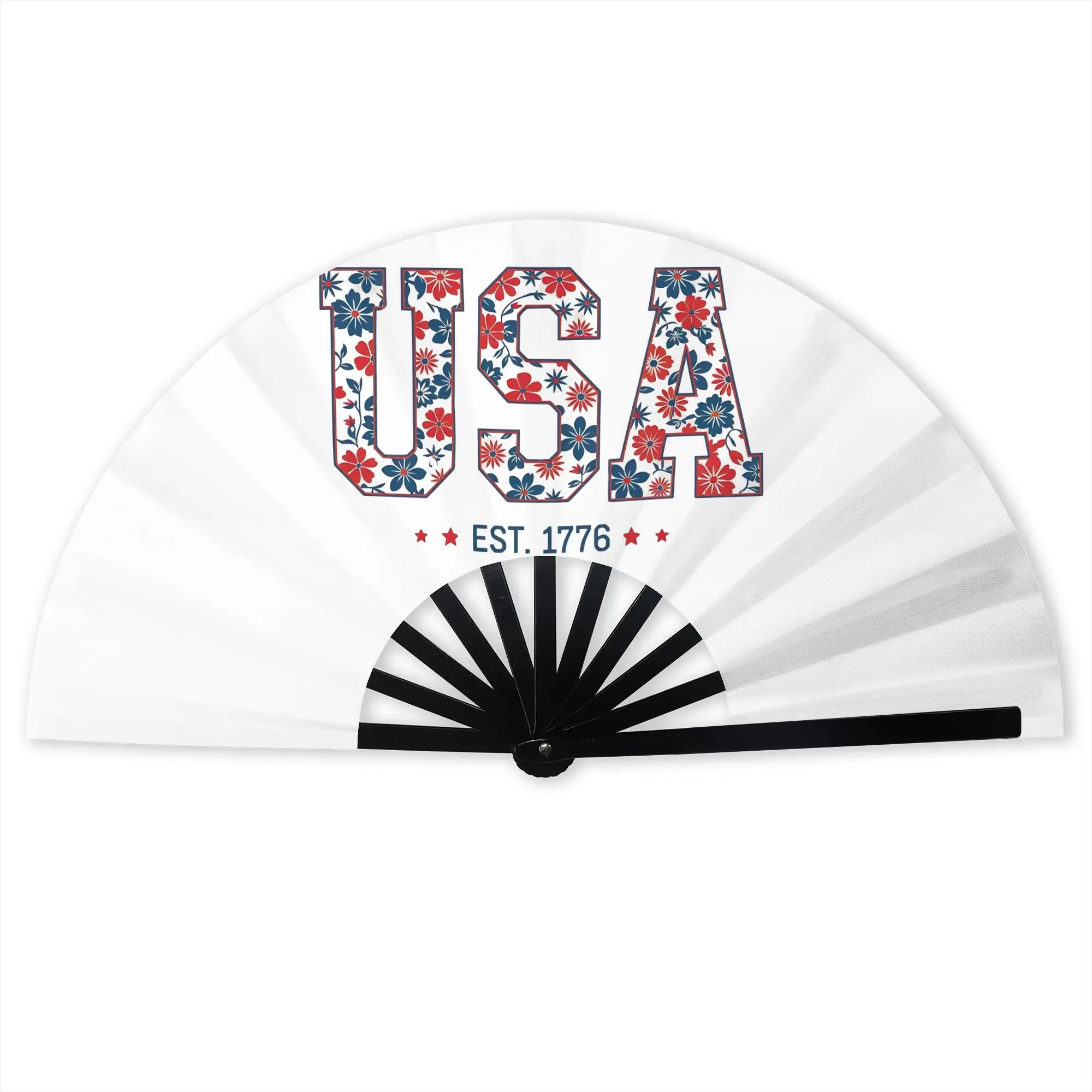 America 250th Birthday  Promotional Gift Hand Fan Event Souvenir  1776-2026 Durable Folding Fans Creative Bulk Pack Fan