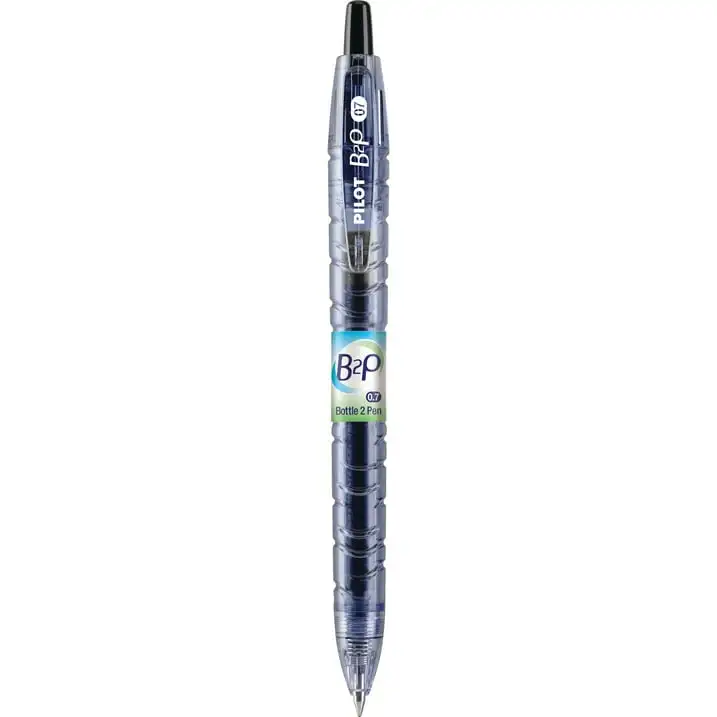 Pilot B2P (Bottle to Pen) Gel Pens, Fine Point (0.7 mm), Black, 10 Count