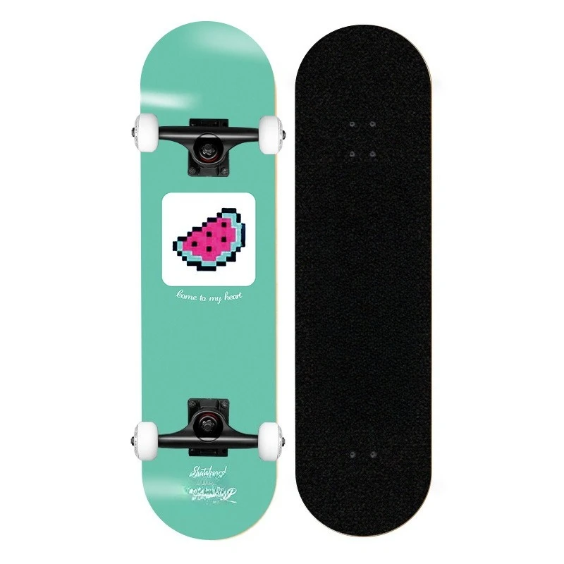 Tablero profesional para principiantes, adolescentes y adultos, cepillo de doble urdimbre, tablero corto de arce callejero