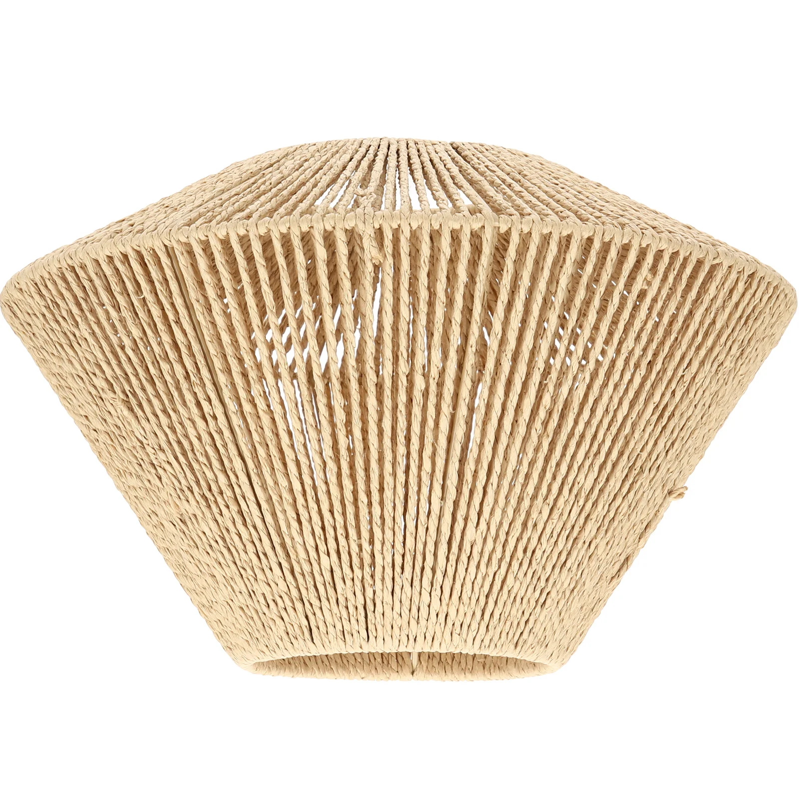 

Vintage Woven Lamp Shade Rustic Style Lampshade for Hanging Ceiling Lamp Warm Diffuse Light Cover Home Decor Woven Light Fixture