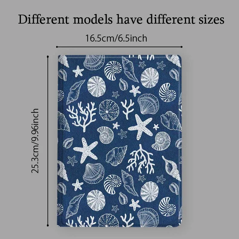 حافظة فني على شكل صدف نجم البحر لهاتف Xiaomi Redmi Mi Pad 8 7 6 5 4 2 SE K 12.4 11.2 12.1 11 8.8 Pro Max Ultra Inch Tablet