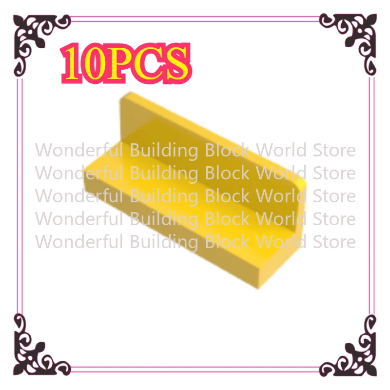 MOC 10 Uds piezas de bloques de construcción 23950 1x3 placa de pared DIY juguete para niños regalo de cumpleaños