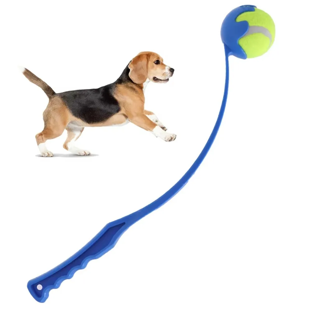 Palo para lanzar para mascotas, dispositivo de lanzamiento, juguete para lanzar, juguete interactivo para perros y gatos, juguete para recoger pelotas, juguetes de entrenamiento, suministros para mascotas