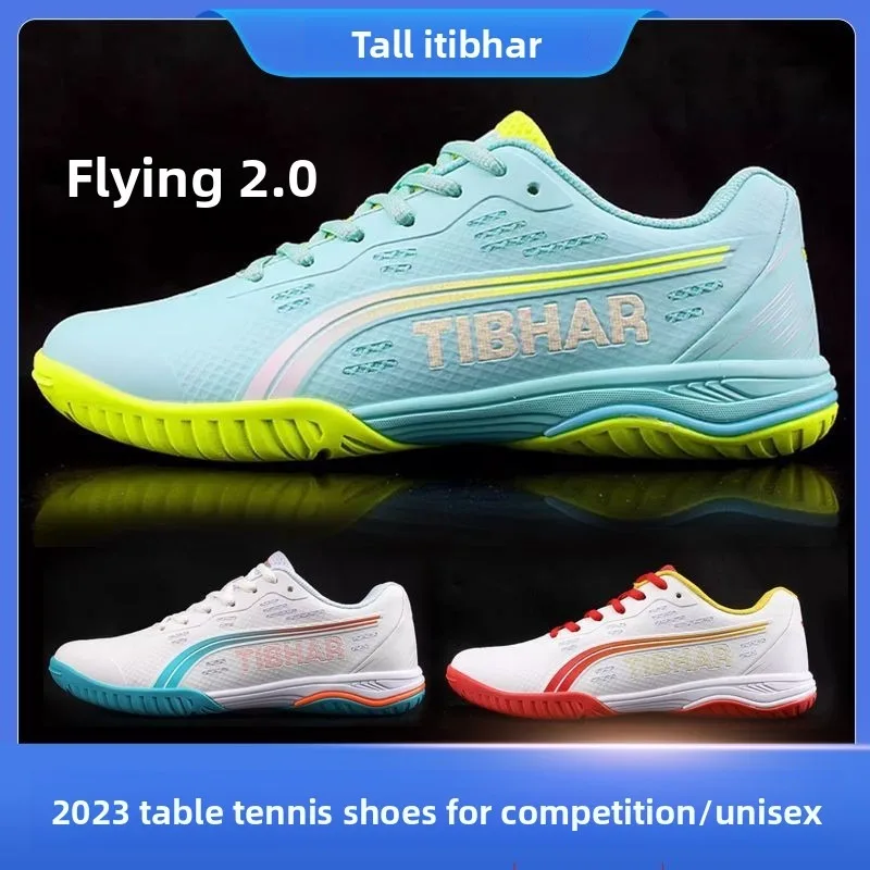 

TIBHAR table tennis shoes for men and women, professional table tennis sports shoes, anti slip, breathable and flying