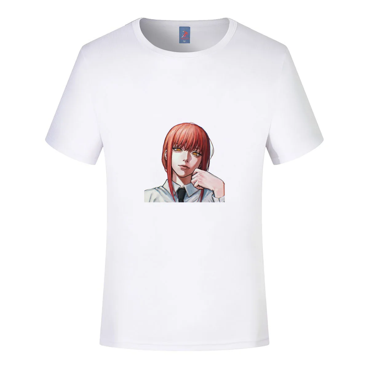 Makima 마키마 Printed T-shirt Anime Character Men Women Summer Fashion Clothing Casual Streetwear Cotton Tops