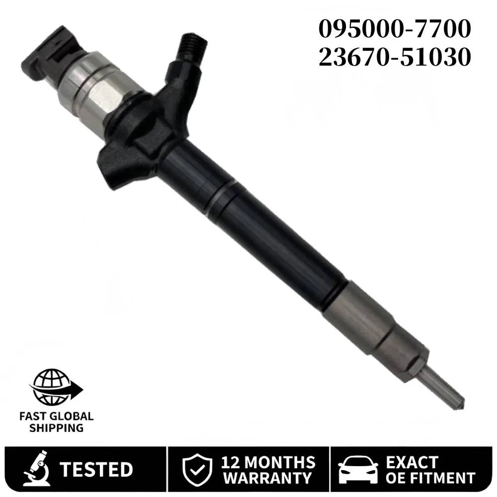 095000-7700 23670-51030 Fuel Injector ASSY for Toyota Land Cruiser 1VD-FTV
