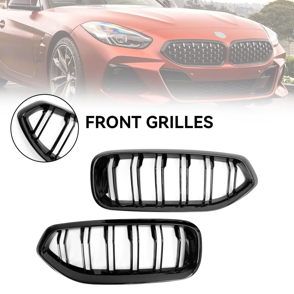 Front Kidney Grille Double Slats Compatible For G29 Z4 20I 30I M40I 2019-2022 Replaces 51138091295 51138091296 Car Accessories