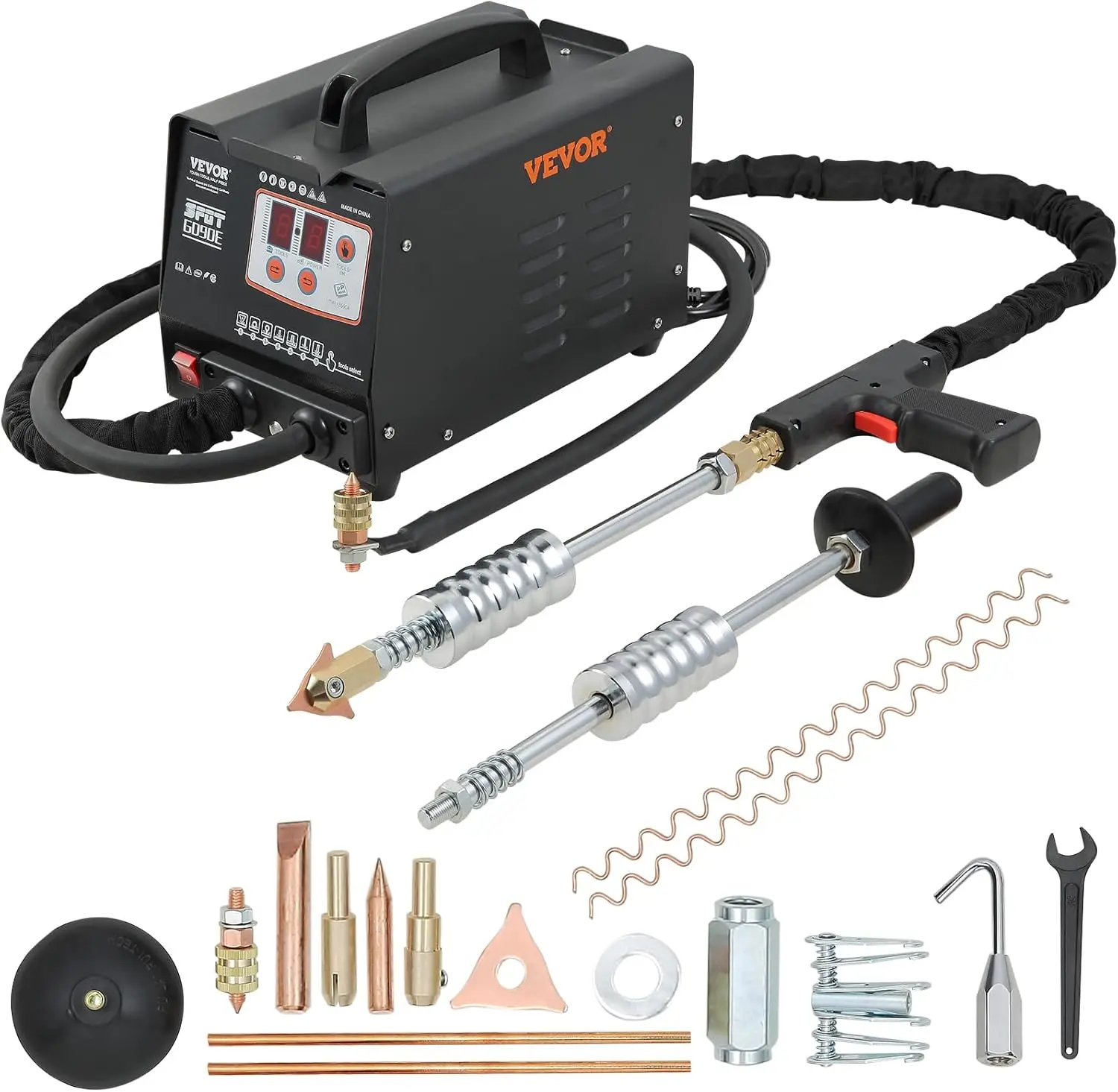 

110V Spot Welder Dent Puller, 3000W Stud Welder Dent Repair Kit, 7 Models Spot Welding Machine for Car Body Dent