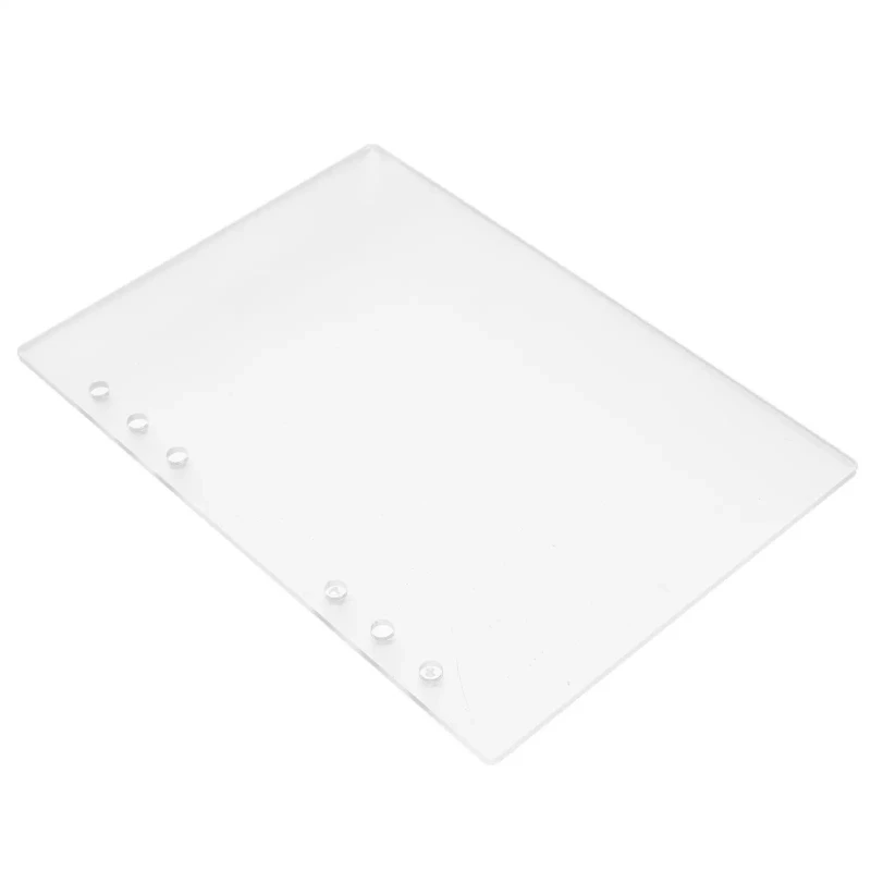 Protezione per il riempimento del blocco note dell'organizzatore della copertura della raccoglitore in acrilico A5 per la copertura del taccuino per uso ufficio