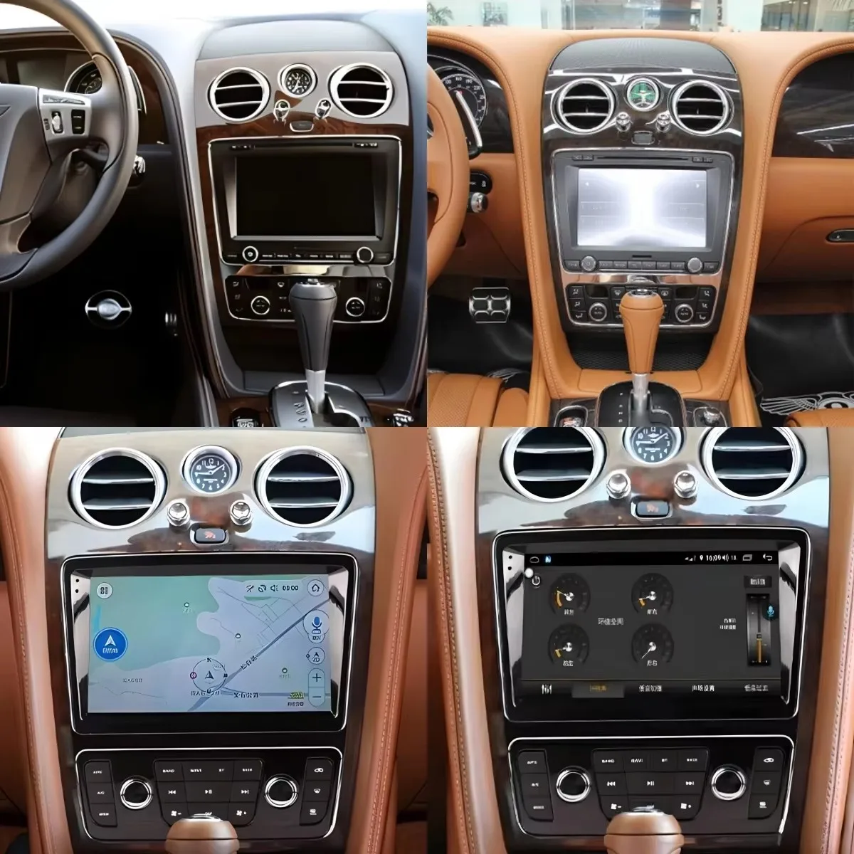 Android14 For Bentley Continental GT Flying Spur 2004-2017 Car Multimedia Player Touch Screen Radio GPS Navigation Audio Head