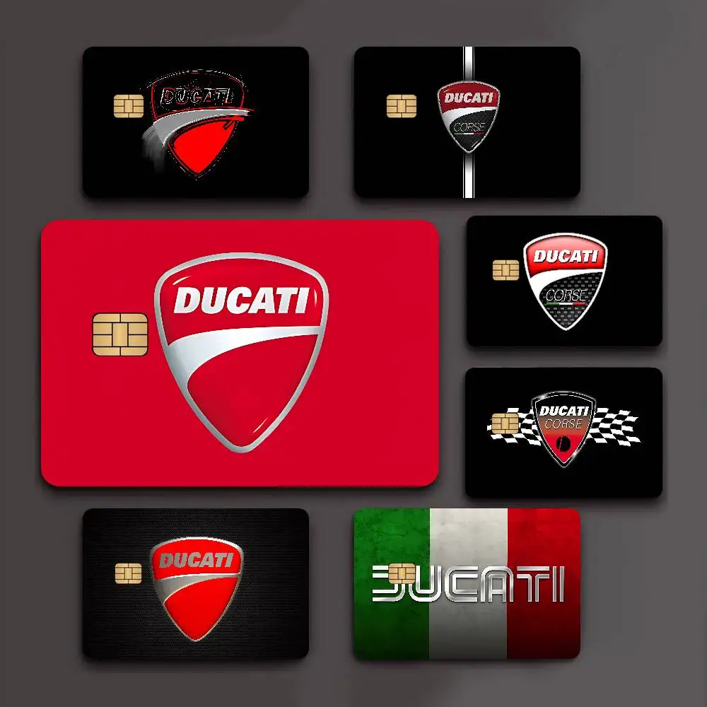 Наклейка-пленка D-Ducaties с логотипом мотоцикла, 100% хит продаж, для кредитных, дебетовых, банковских карт и проездных билетов