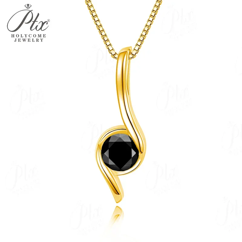 6,5 mm Moissanit-Komma-Halskette, Labor-Diamant-Anhänger, VVS1-Reinheit, Sterling Silber 925, 18k Weißgold-Plattierung, 2025 Beliebter Stil, Geschenk – Detail 4