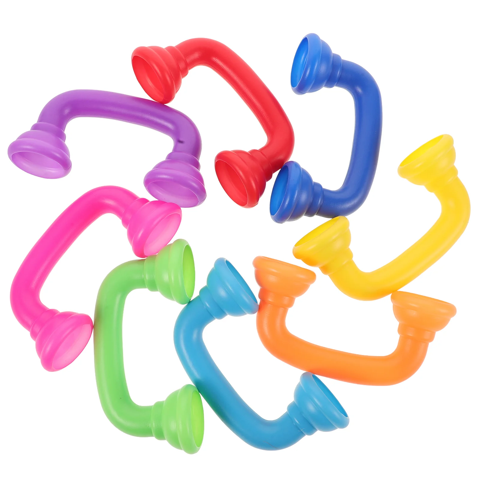 8 Pcs Children\'s Toy Earpiece Reading Whisper Phones Telephone Receiver for Toddler Plastic