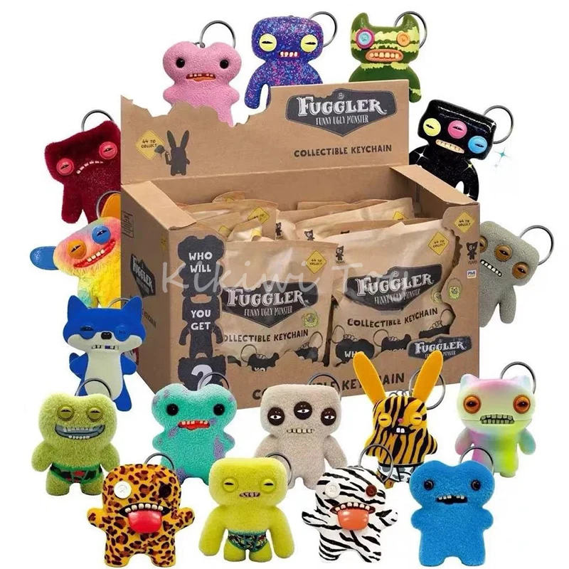 

Original Fuggler Figure Blind Box Ugly Monster Tooth Wide Eyed Weirdo Blind Bag Keychain Pendant Doll Collect Ornament Toys Gift