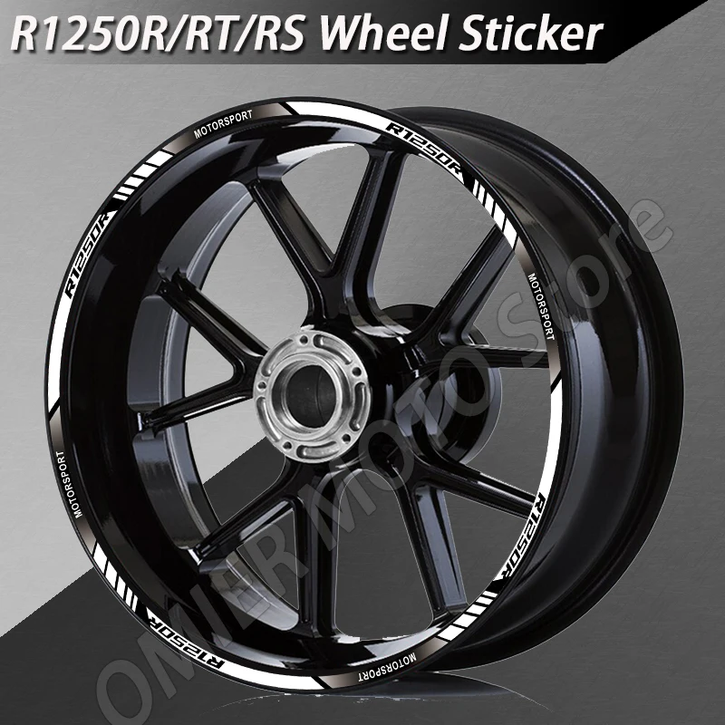 Reflective Motorcycle Wheel Hub Sticker Decal Accessories For BMW R1250R R1250RS R1250RT