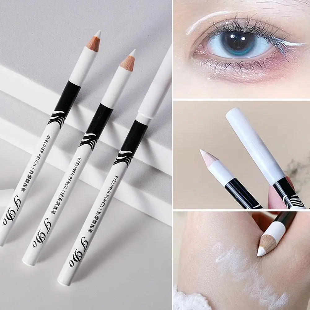 Biała kredka do oczu Ołówek Eyeliner Makijaż Trwały Gładki Aby rozjaśniać Oczy Łatwe Wodoodporne Ołówki Eye Fashion Liner Eye Z4C1