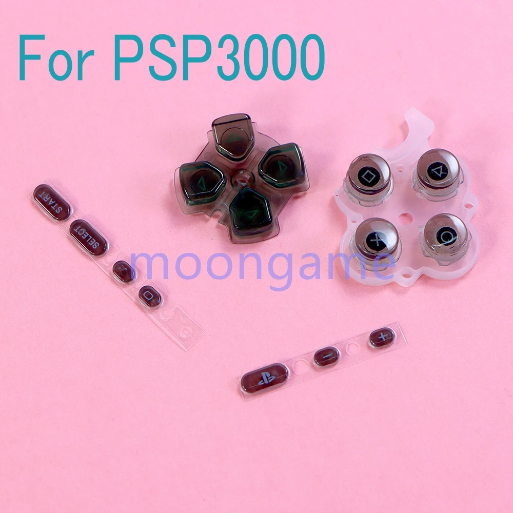 1 ชุดสําหรับ PSP 3000 เกมคอนโซลเปลี่ยนโปร่งใสชุดปุ่ม D-Pad เลือกปุ่มเริ่มต้นสําหรับ PSP3000 Repair Part