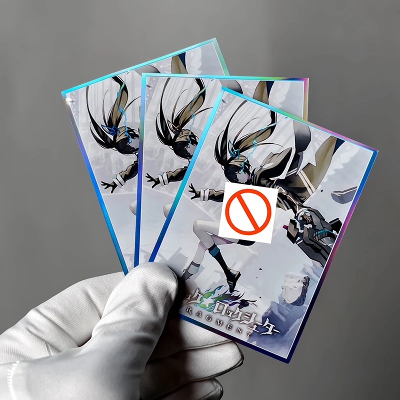60pcs/set BLACK ROCK SHOOTER Flash Card Sleeve Anime Game Collection Card Protective Cover Gift Toy 67*92mm